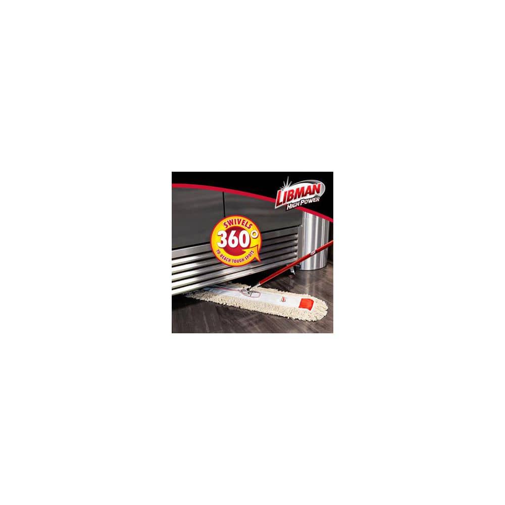 36in Heavy Duty Cotton Dust Mop & Steel Handle