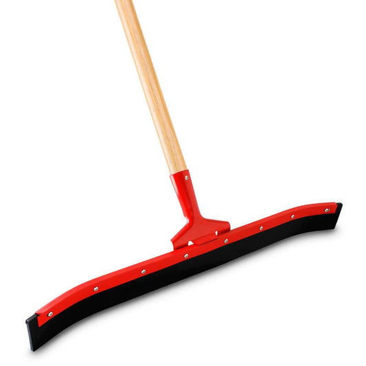 24 in. Rubber Squeegee with 60 in. Wood Handle