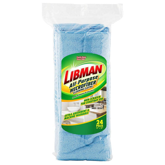 14x14 in. Microfiber Cloth Towels (24-Pack)