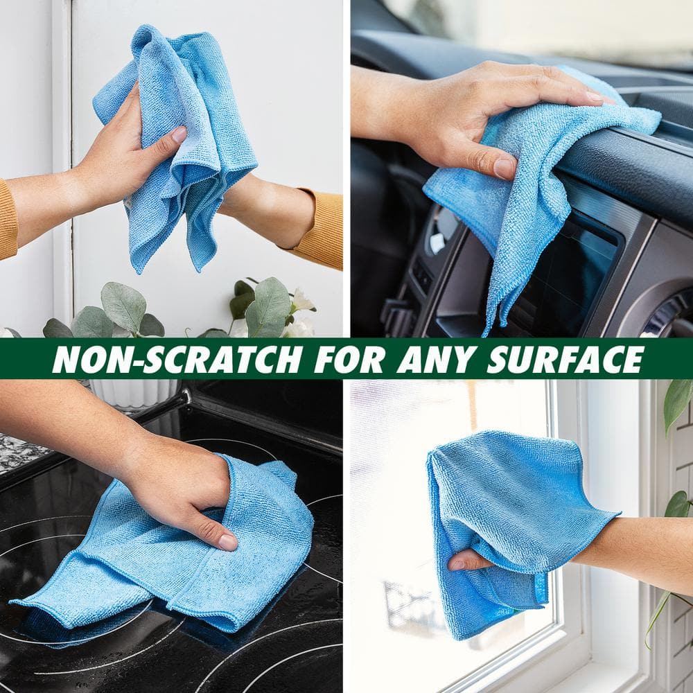 14x14 in. Microfiber Cloth Towels (24-Pack)