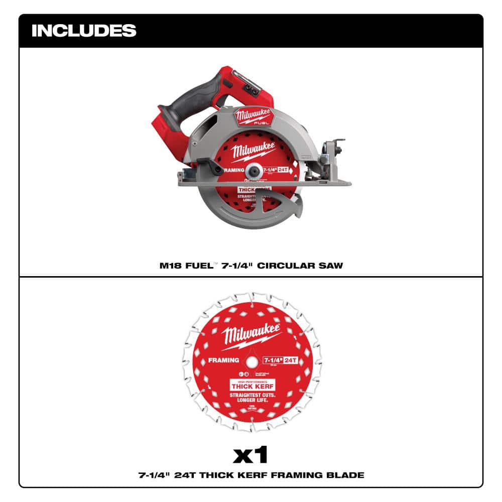 Milwaukee M18 FUEL 18V 7-1/4" Circular Saw