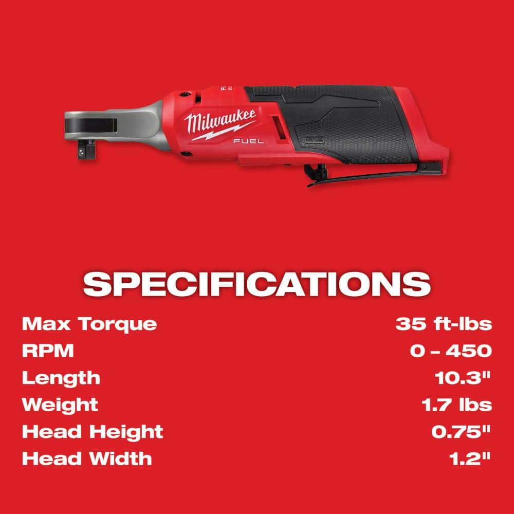 Milwaukee M12 FUEL Cordless 3/8 in. Ratchet