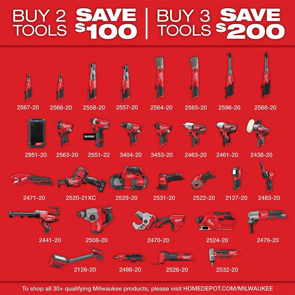 Milwaukee M12 FUEL Cordless 3/8 in. Ratchet