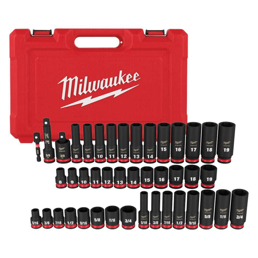 Milwaukee 3/8" Drive 43pc Impact Socket Set
