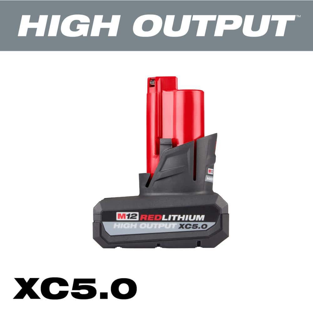 Milwaukee M12 12V XC 5.0 Ah Battery Pack