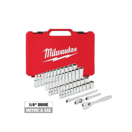 1/4"Drive SAE/Metric Ratchet&Socket Set (50pc)
