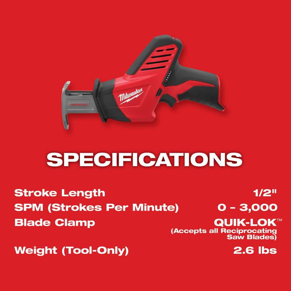 M12 12V Cordless Reciprocating Saw Kit