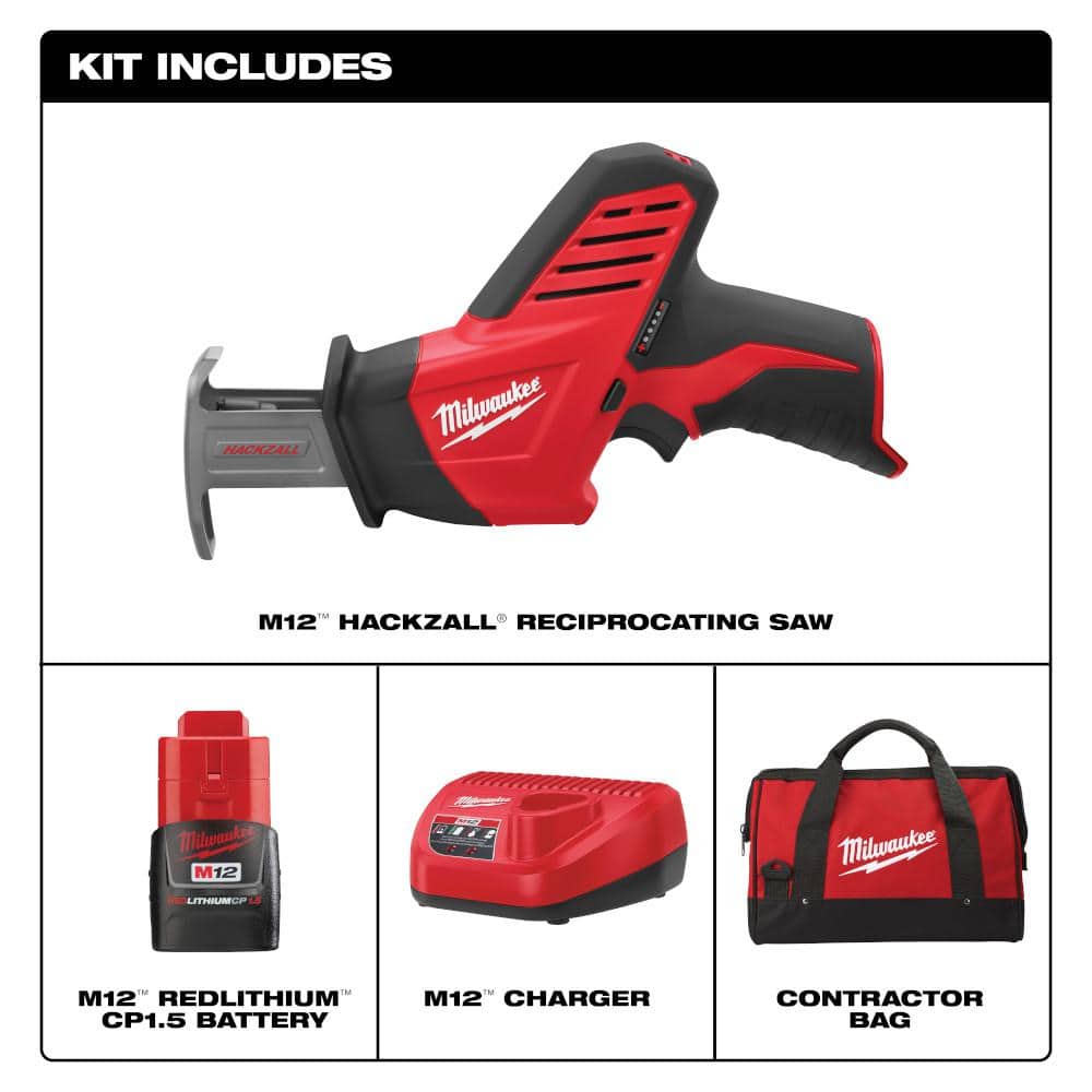 M12 12V Cordless Reciprocating Saw Kit