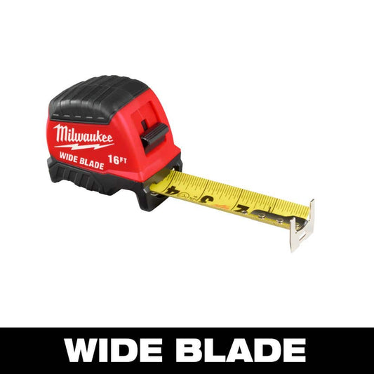 16 ft. Wide Blade Tape Measure, 16 ft. Reach