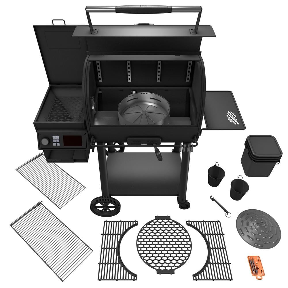 Rider 1200 DLX Grill 1,234 sq. in. Black