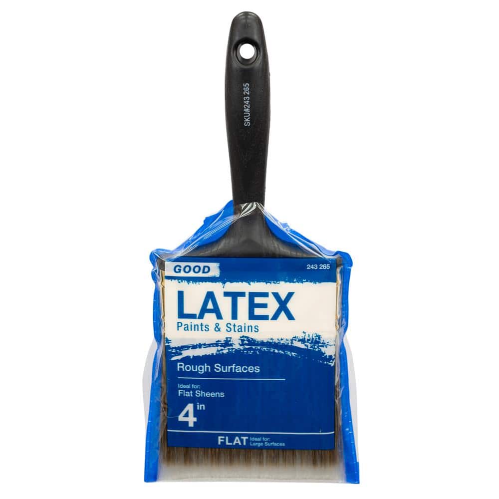 Good 4 in. Flat Cut Polyester Paint Brush