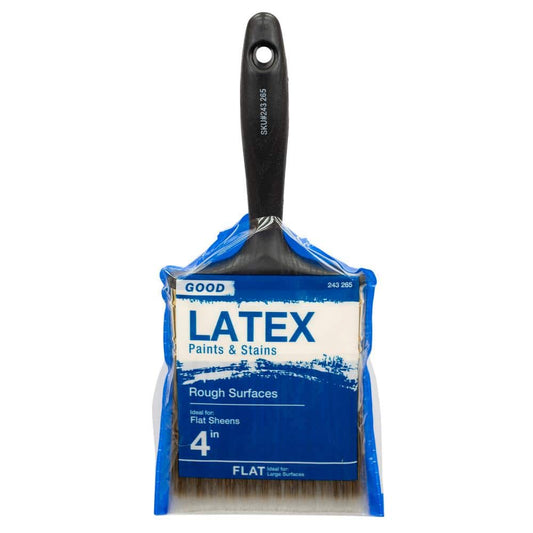 Good 4 in. Flat Cut Polyester Paint Brush
