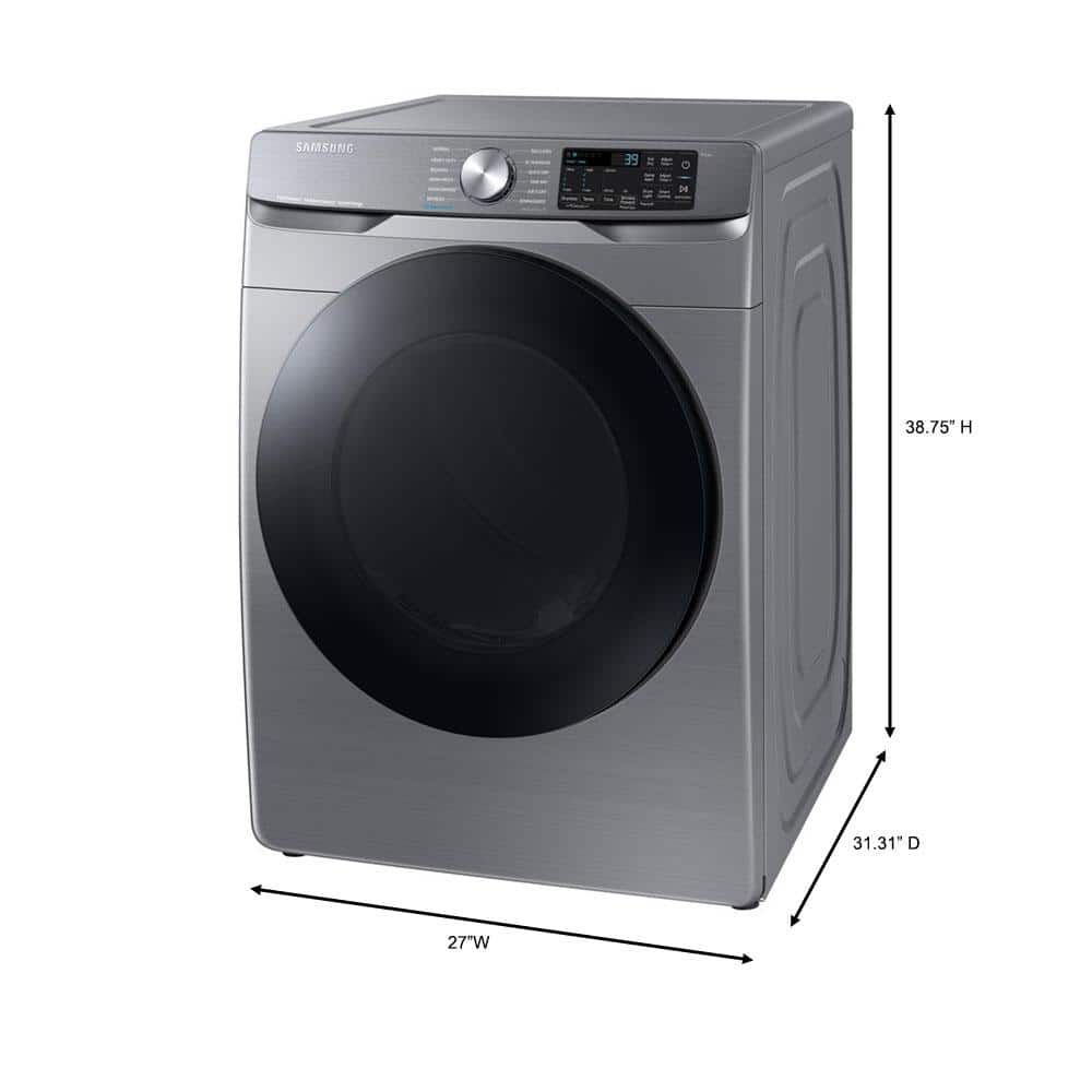 Samsung 7.5 cu. ft. Smart Stackable Electric Dryer with Steam