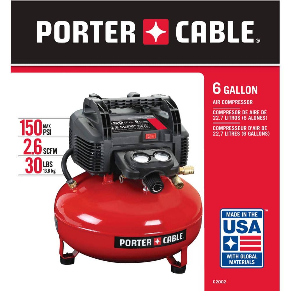 6 Gal. 150 PSI Portable Air Compressor