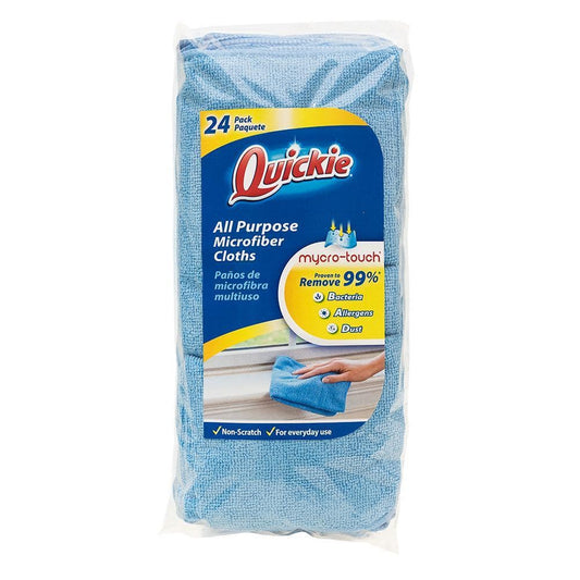 Quickie 14x14 in. Microfiber Cloth, 24-Pack