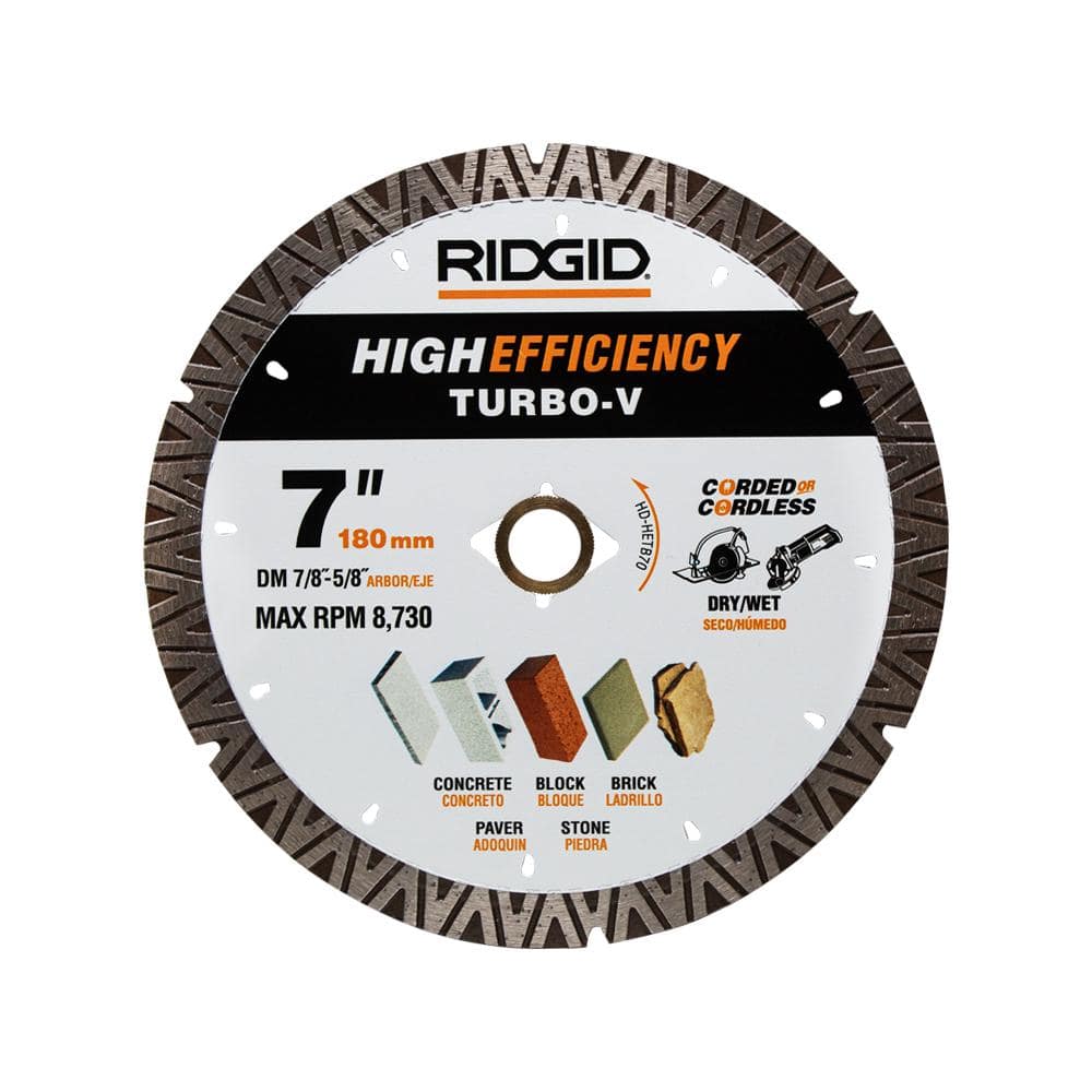 7 In. Turbo Rim Blade for Masonry Cutting