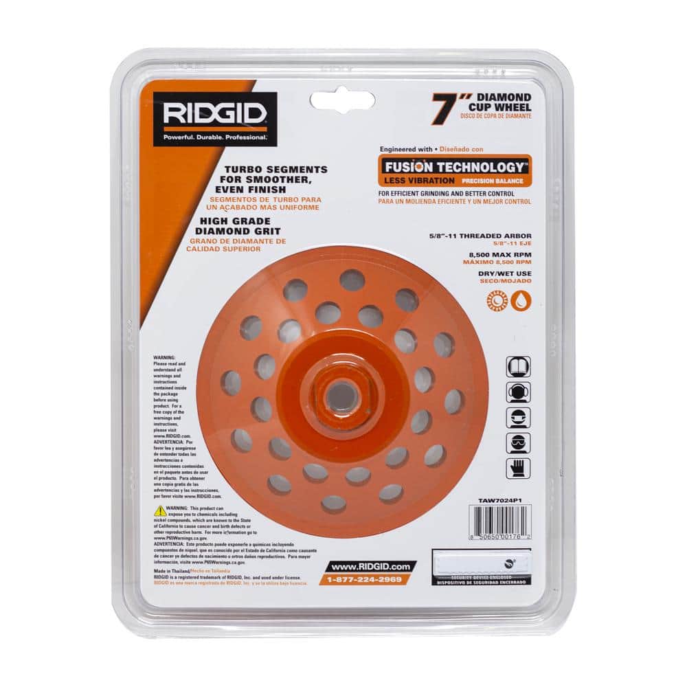 7 in. 24-Segment Turbo Cup Grinding Wheel