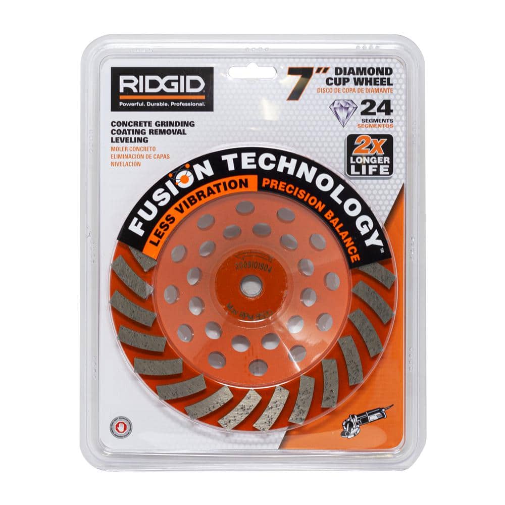 7 in. 24-Segment Turbo Cup Grinding Wheel