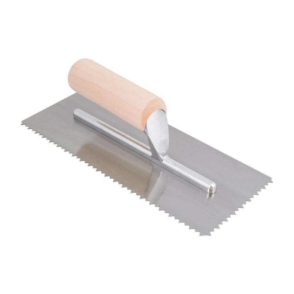 1/4 in. x 3/16 in. Tiger Tooth V-Notch Trowel