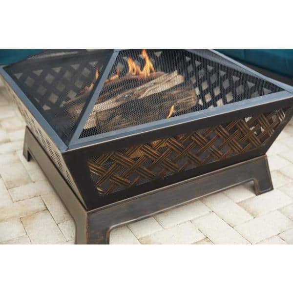 Tipton 34 in. Steel Deep Bowl Fire Pit