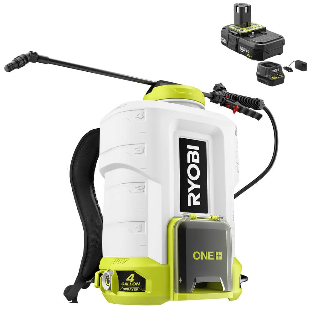 RYOBI 18V Backpack Sprayer (4 gal) + 2.0Ah