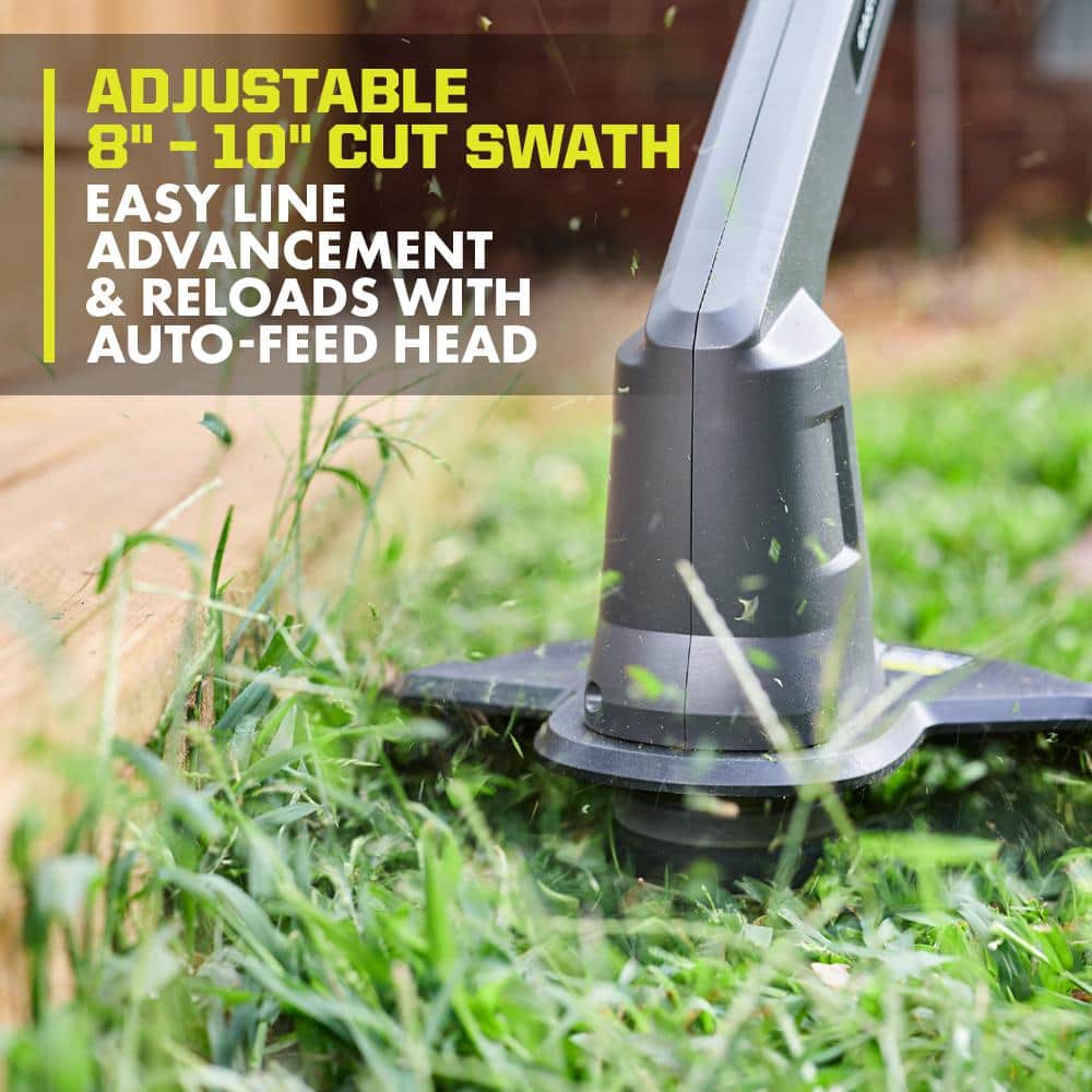 RYOBI 18V 10 in. String Trimmer/Edger Kit