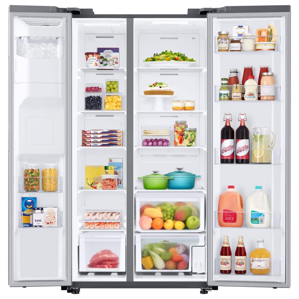 Samsung 36" Side-by-Side Refrigerator, 27.4 cu ft, SS
