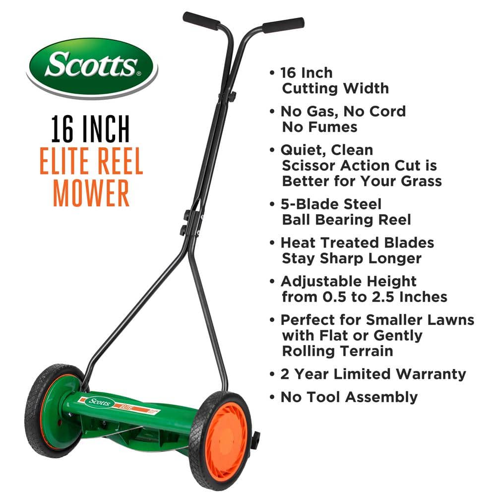Scotts 16 in. Manual Push Reel Lawn Mower