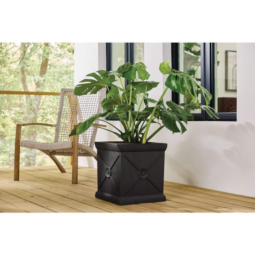 15 in. Eldon Slate Indoor/Outdoor Planter