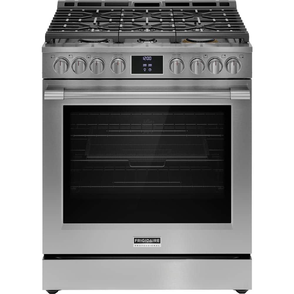 Frigidaire 30in 6 Burner Gas Range Stainless Steel