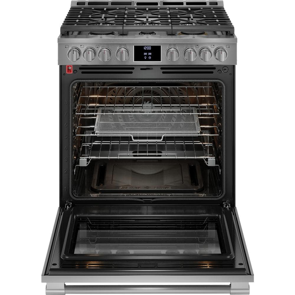 Frigidaire 30" 6 Burner Gas Range in Stainless Steel