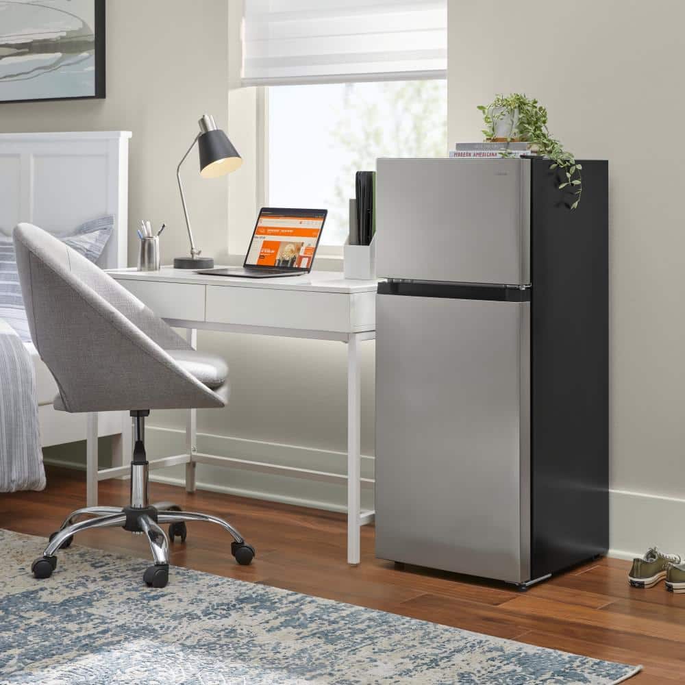 Vissani 4.5 cu. ft. 2-Door Mini Fridge Platinum