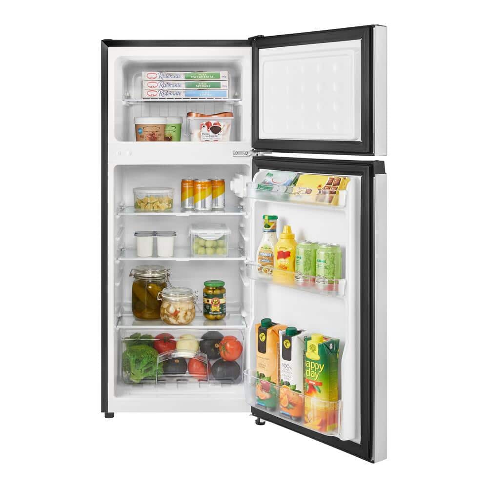 Vissani 4.5 cu. ft. 2-Door Mini Fridge Platinum