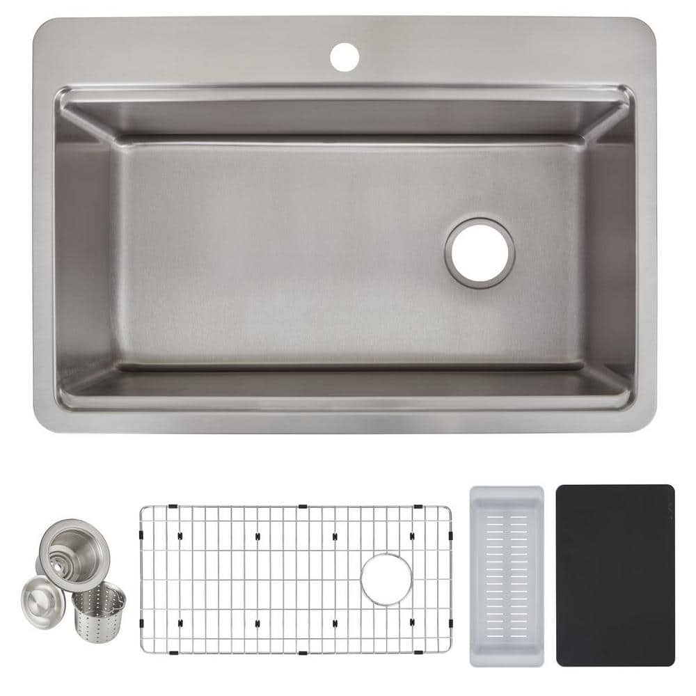 Elkay 33 in. Single Bowl Stainless Steel Sink
