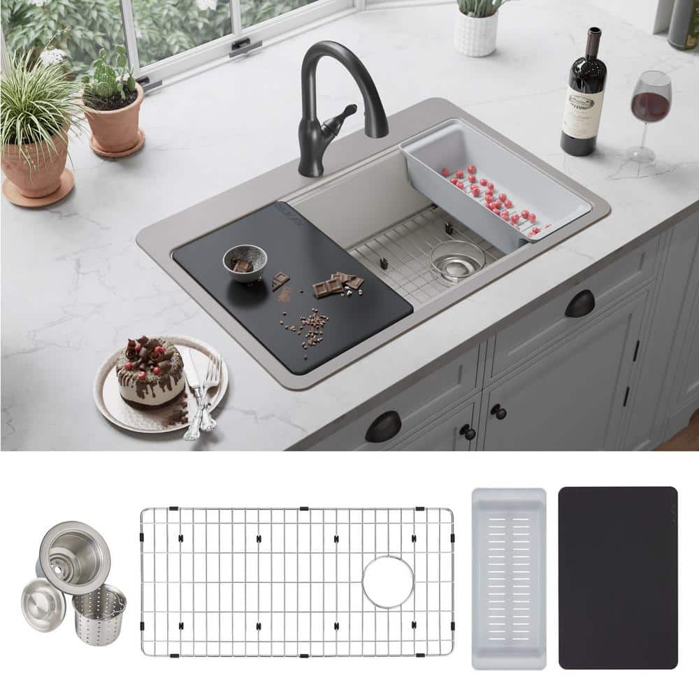 Elkay 33 in. Single Bowl Stainless Steel Sink