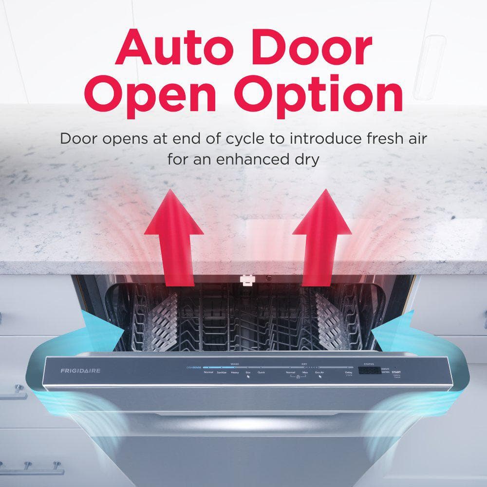 Frigidaire 24 in. Top Control Dishwasher, Stainless