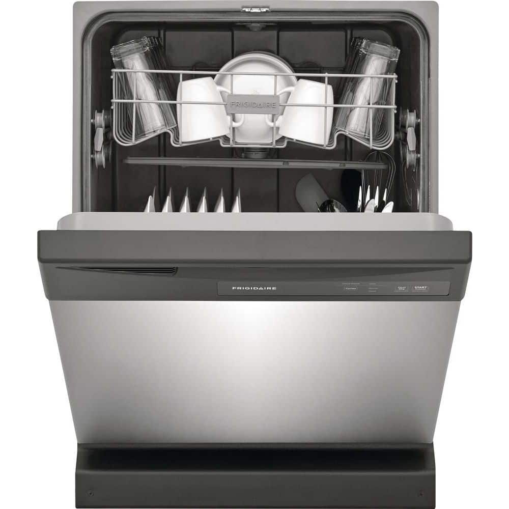 Frigidaire - 24 in. Stainless Dishwasher, Tall Tub