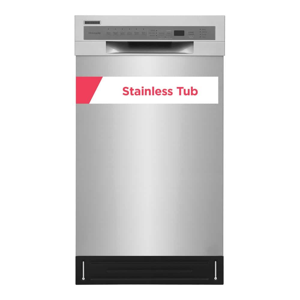 Frigidaire 18" Front Control Tall Tub Dishwasher, SS