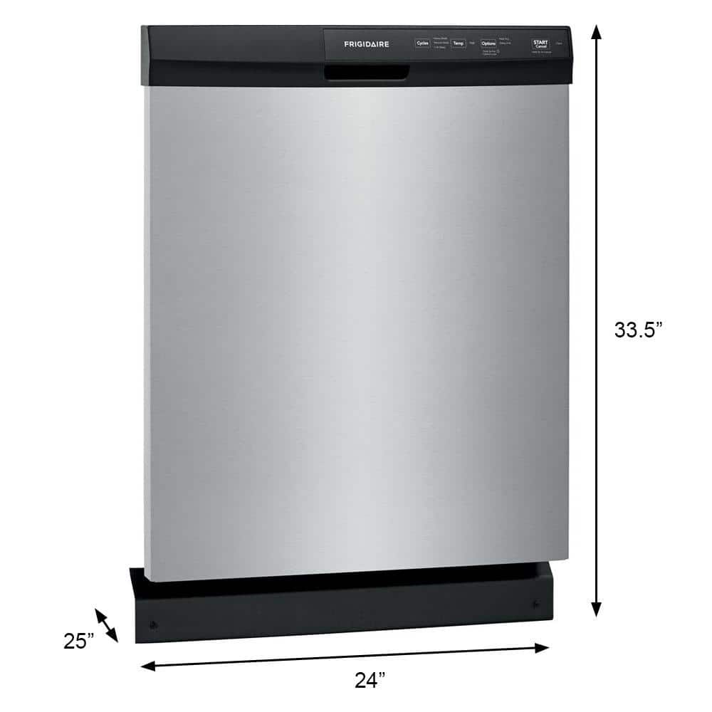 Frigidaire 24 In. Front Control Tall Tub Dishwasher