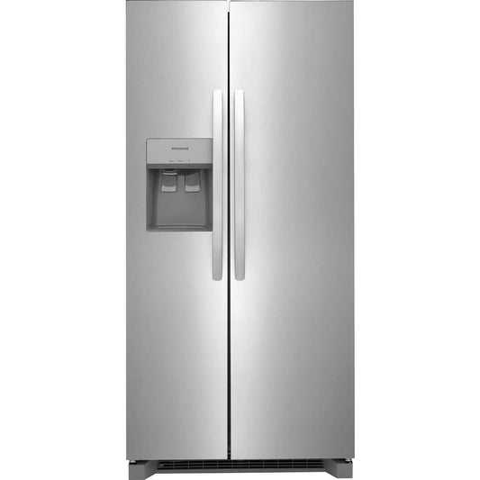 33 in. 22.3 cu. ft. Side by Side Fridge, Steel