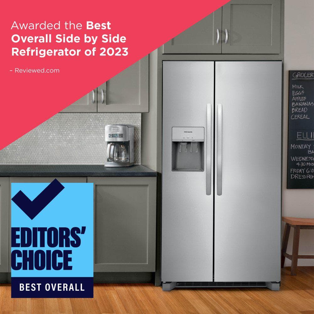 Frigidaire 36 in. Side-by-Side., 25.6 cu ft, SS Refrigerator