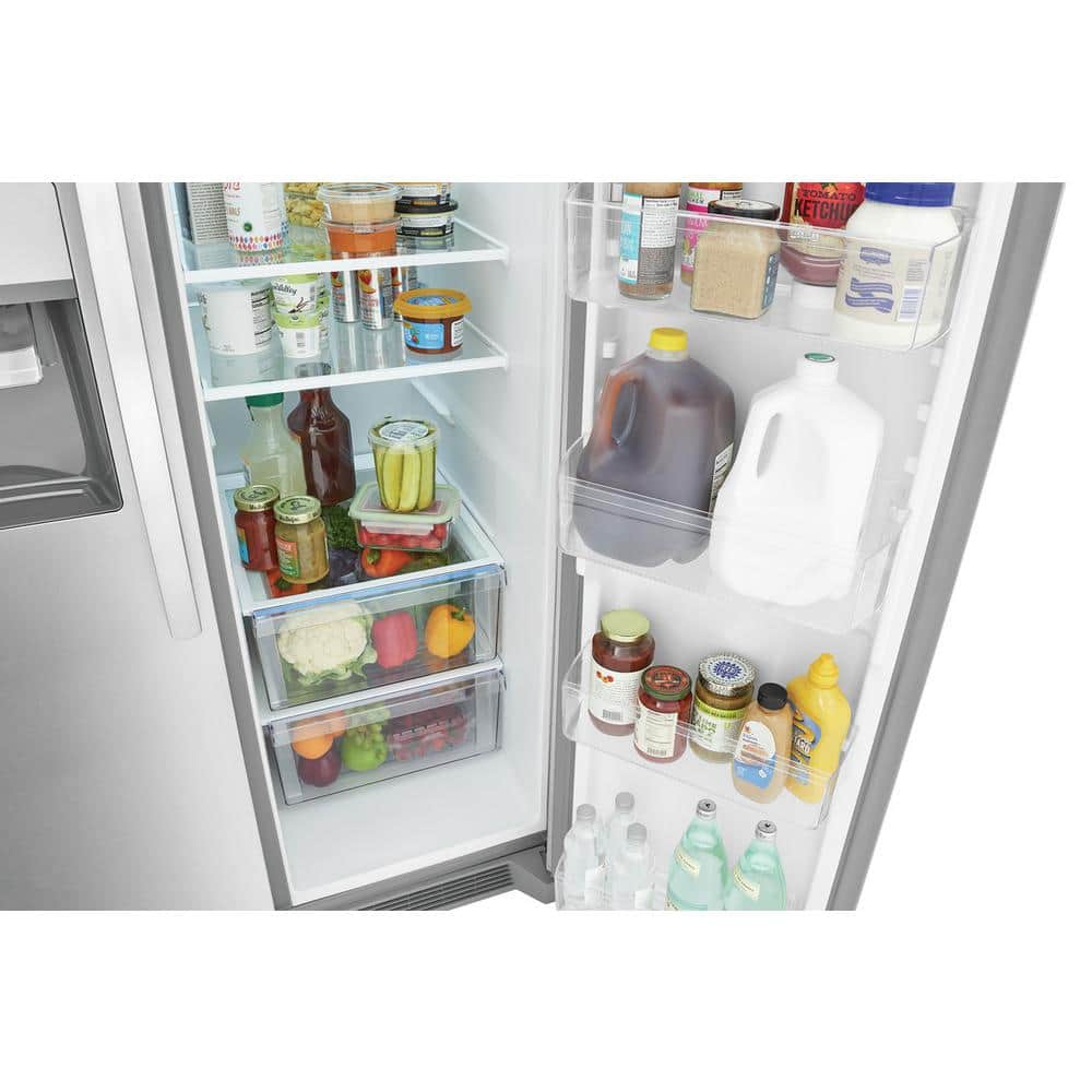 Frigidaire 36 in. Side-by-Side Refrigerator, 25.6 cu ft, SS