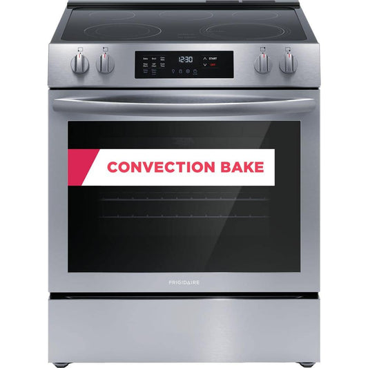 Frigidaire 30 in. Slide‑In Electric Range with Convection, SS