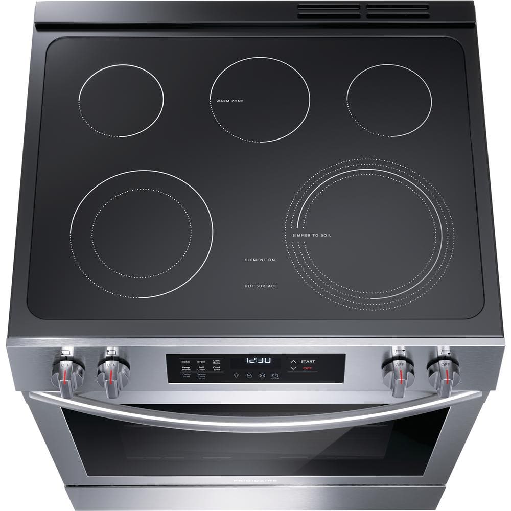 Frigidaire 30 in. Slide‑In Electric Range with Convection, SS