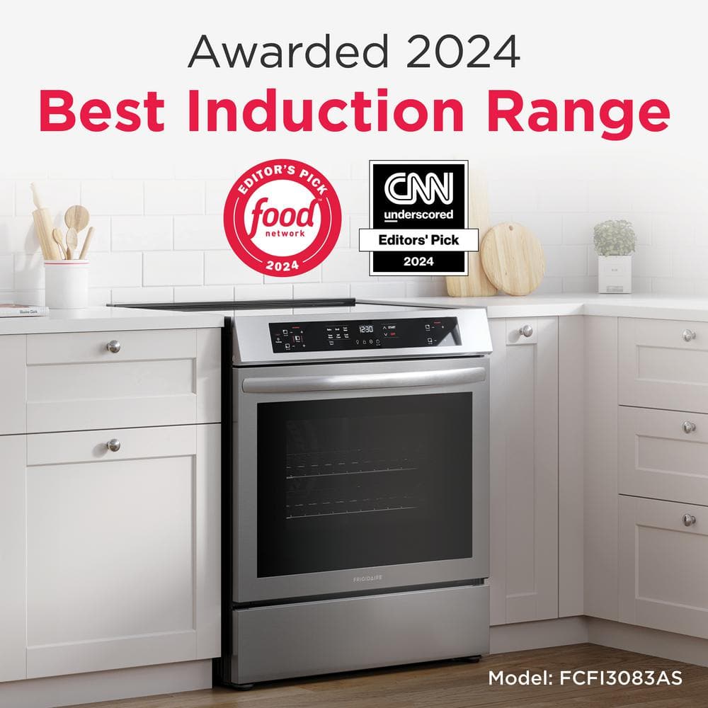Frigidaire 30" 5.3 cu ft Induction Range, 4-Burner