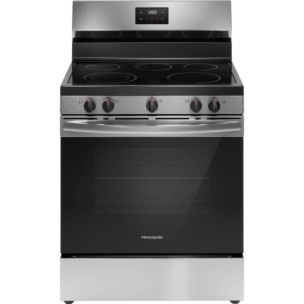 Frigidaire 30 in. Electric Range, 5 Burners, Stainless