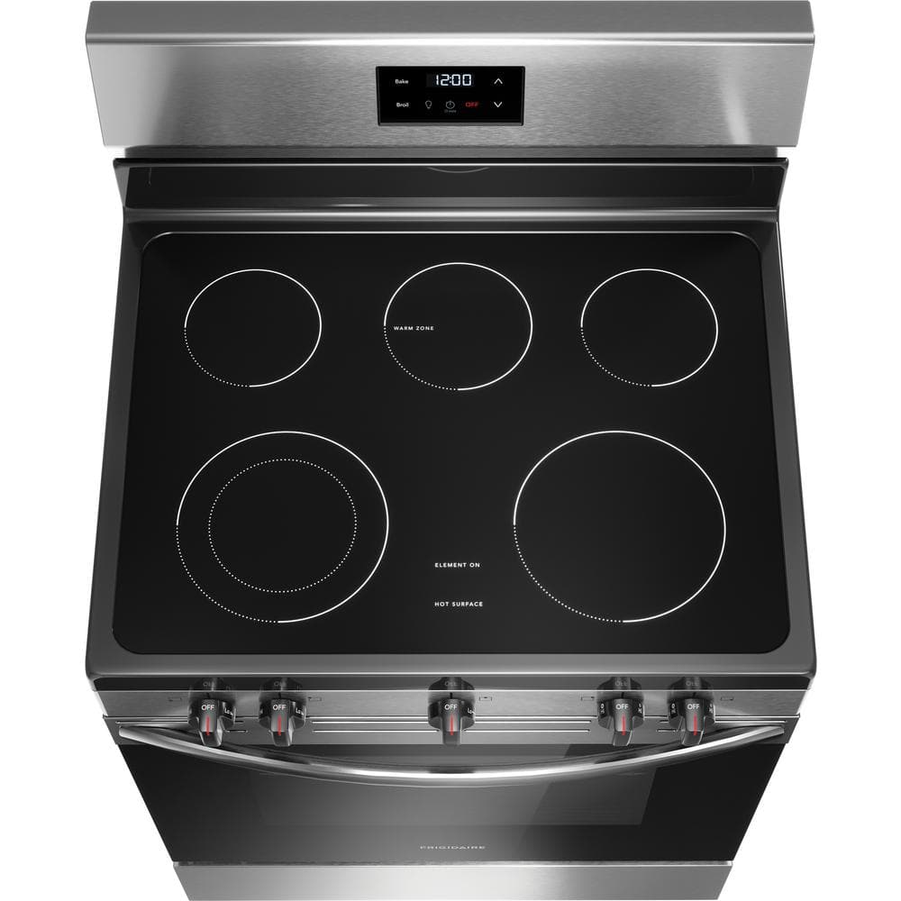 Frigidaire 30 in, Electric Range - 5 Burners, Stainless
