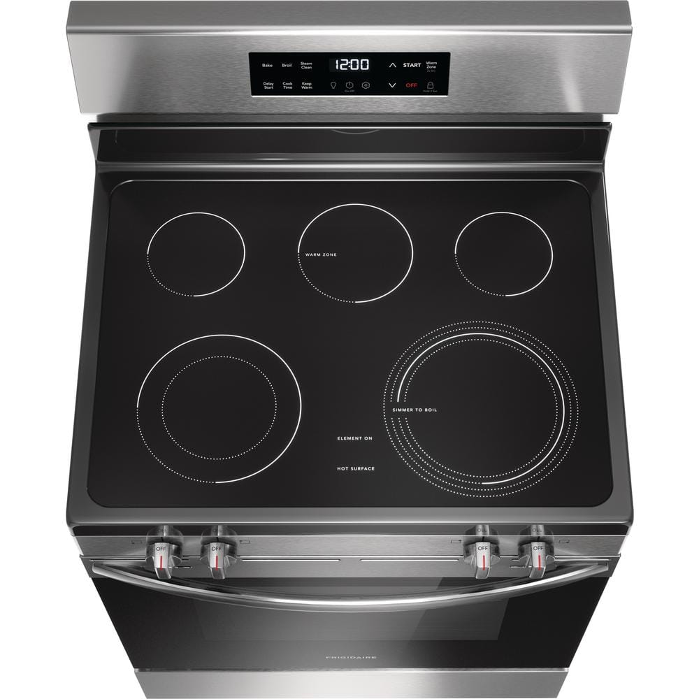 Frigidaire 30 in. 5 Burner Electric Range in Steel