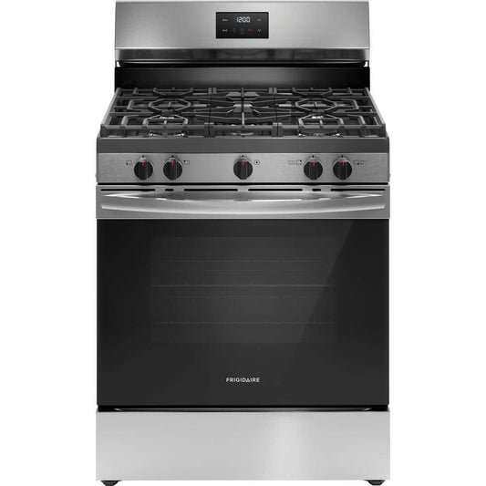 30 in. 5 Burner Gas Range, Stainless Steel