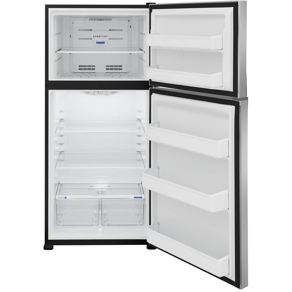 Frigidaire 30in 20cu ft Top Freezer Fridge Stainless Steel